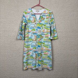 Kaeli Smith by Smith & Quinn Dress XS Blue Green Custom The Kahala Resort